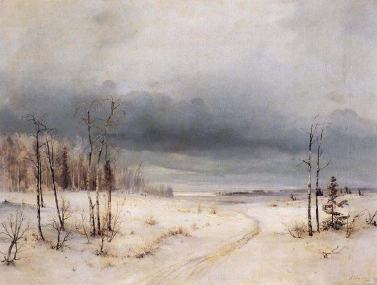 Alexei Savrasov Winter oil painting image